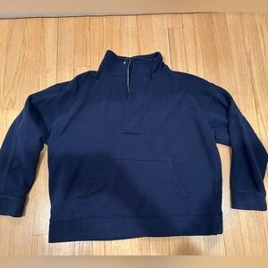 Women’s size medium navy quarter zip sweatshirt